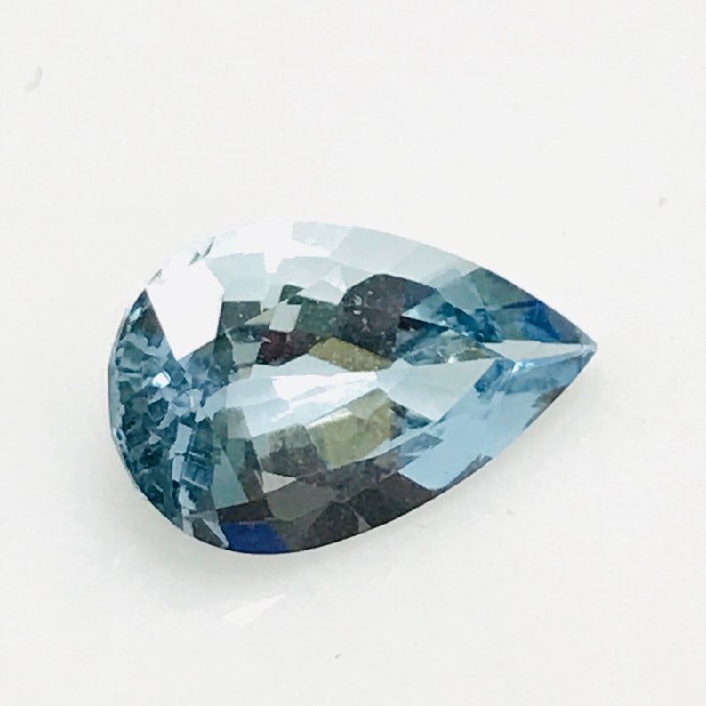 Loose Aquamarine For Jewelry Making Aquamarine Cut Stone Pear Shape Aquamarine Gemstone Natural Aquamarine Loose Cut Stone