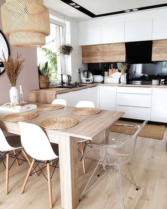 Cuisine blanche et bois : 21 inspirations pour l'adopter