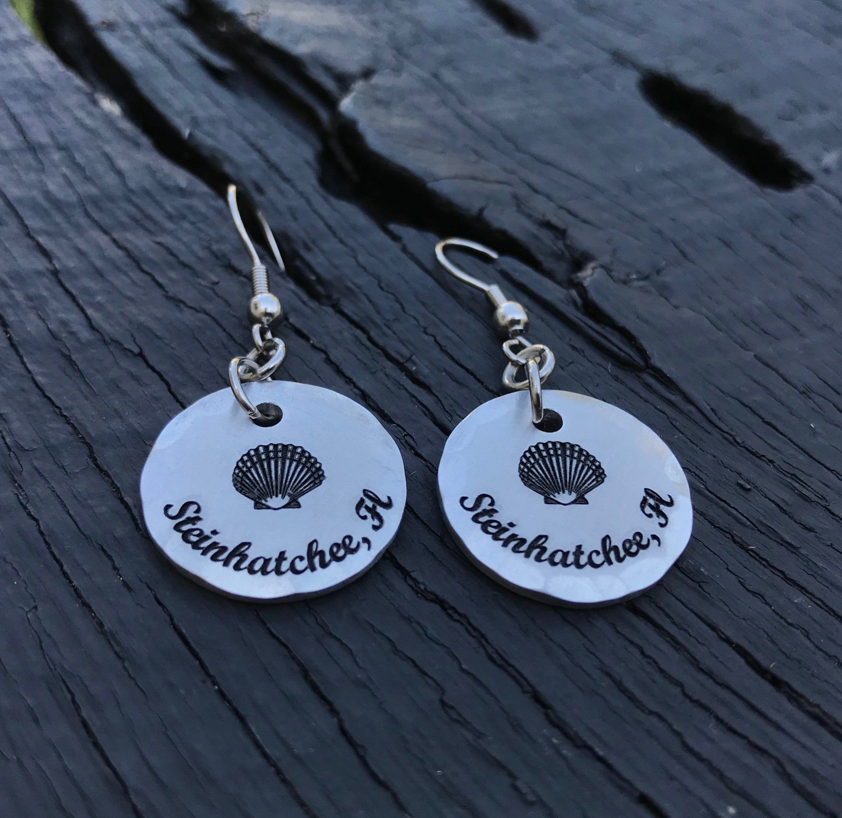 Steinhatchee Florida Scallop Earrings Steinhatchee