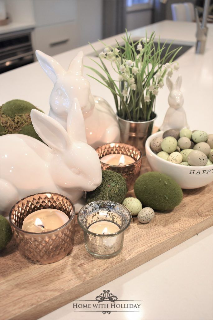 Spring Easter Decor, Spring Home Decor, Spring Crafts, Easter Dinner Decor, Neutral Easter Decor, Modern Easter Decor, Simple Easter Decor, Happy Easter Decor, Easter Party Decor
