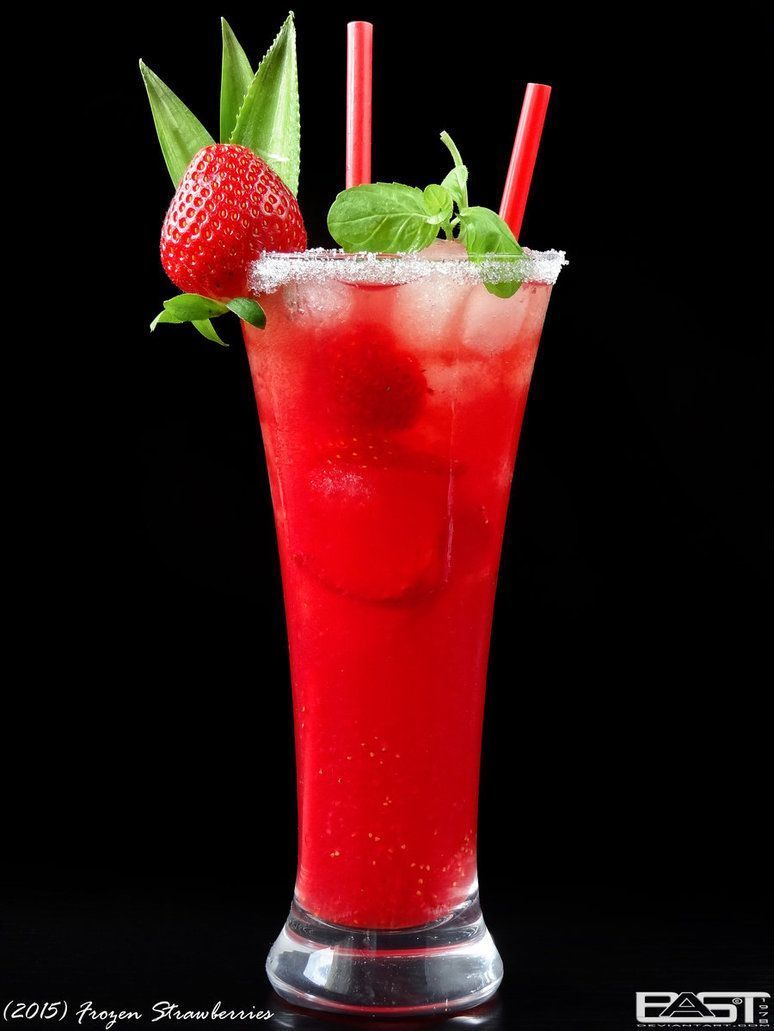 Frozen Strawberries by PaSt1978 on DeviantArt ... Strawberry liqueur Vodka Strawberry juice Strawberries Ice :bulletred: Put a few strawberries and ice cubes into a glass. Mix vodka, liqueur and strawberry juice, pour into a glass over ice, garnish and serve.. #vodkastrawberries Frozen Strawberries by PaSt1978 on DeviantArt ... Strawberry liqueur Vodka Strawberry juice Strawberries Ice :bulletred: Put a few strawberries and ice cubes into a glass. Mix vodka, liqueur and strawberry juice, pour #vodkastrawberries