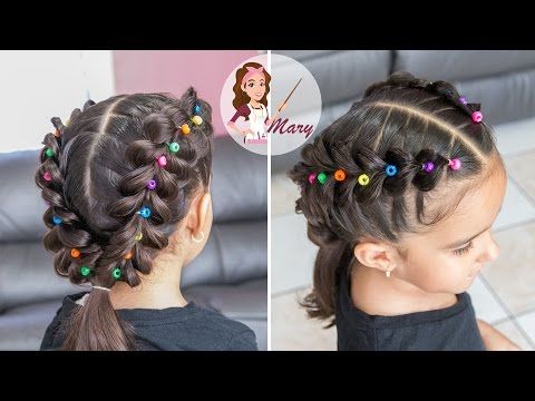 Peinado para niñas con ligas de colores y coletaPeinados fáciles y - peinados de nia faciles de hacer Peinado para niñas con ligas de colores y coletaPeinados fáciles y - peinados de nia faciles de hacer