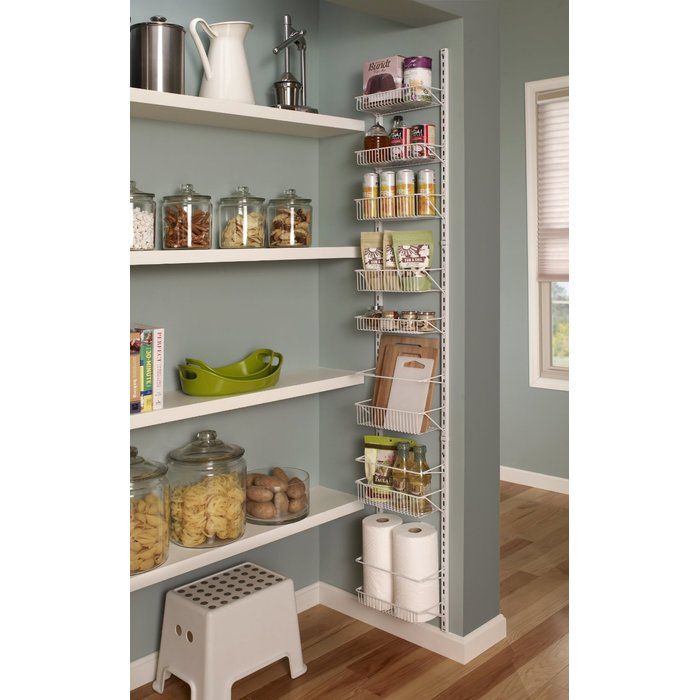 8 Tier Adjustable Cabinet Door Organizer #pantryshelving