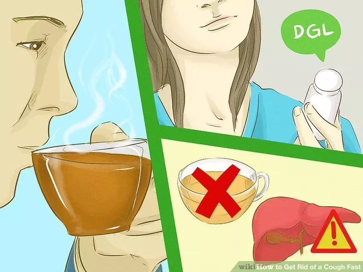 How to Get Rid of a Cough Fast (with Pictures) - wikiHow Cold And Cough Remedies, Home Remedy For Cough, Apple Juice, Apple Cider, Licorice Root Tea, Chest Rub, Cough Relief, Cough Medicine