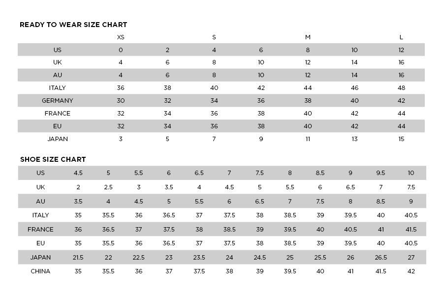 SIZE-CONVERSION-CHART - Tibi - Official Site | Size chart, Conversion ...