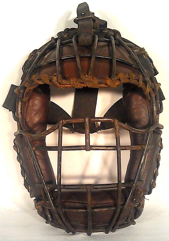 Antique baseball photograph 1890/'s Catchers glove The Catcher mask