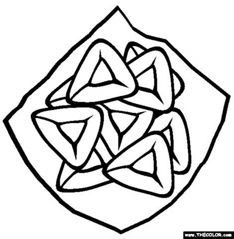 Download Hamantashen Coloring Page | Free Hamantashen Online Coloring | Free online coloring, Purim ...