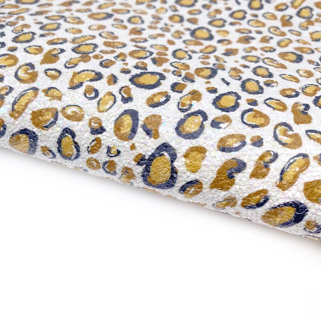Too wild Leopard Chunky Glitter Fabric Sheets Glitter Fabric, Free Giveaway, Day Up, All Design, Glittery, Floral Tie, Stunning, Beautiful, Custom Print