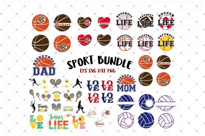 Download Sports Bundle • | Silhouette designer edition, Mandala ...