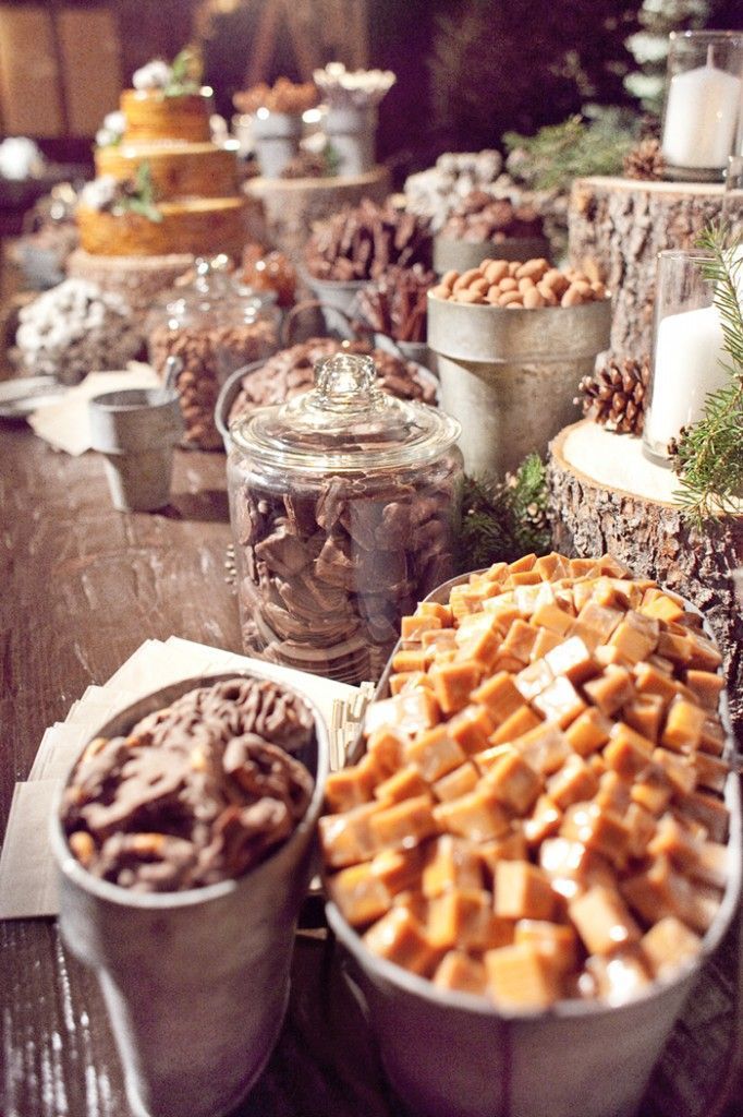 Rustic Autumn Themed Dessert Table Fall Desserts Table Rustic Dessert Table Wedding Dessert Table