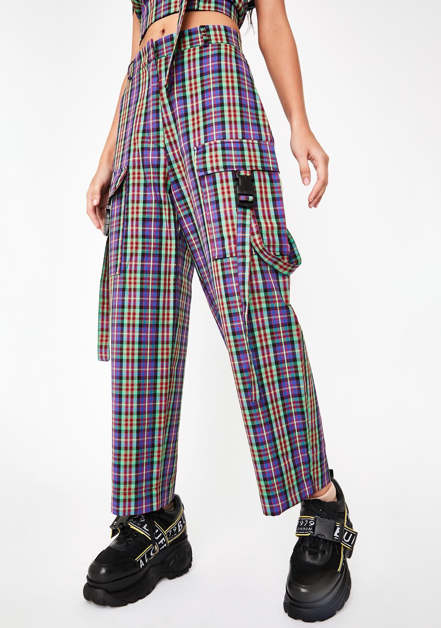 tartan cargo pants