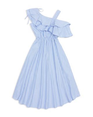 Girls Ditsy Print Long Sleeved Dress 3-8 Years
