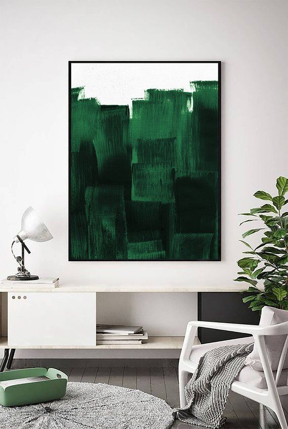 Peinture verte imprimable carrée. 44 x 44. Vert forêt | Etsy - Neueste trends in mode und frauen #minimalistkitchen