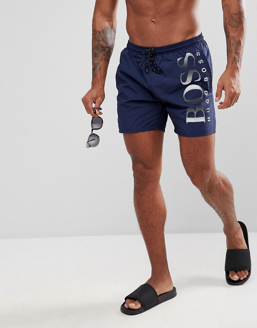 Hugo Boss Boss Swim Short Octopus In Black