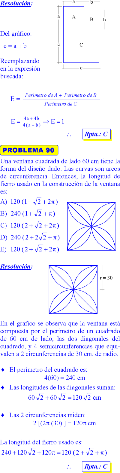Perimetros De Regiones Sombreadas Ejercicios Resueltos Pdf Enseñar Matemáticas Ejercicios Resueltos Fórmulas De Geometría