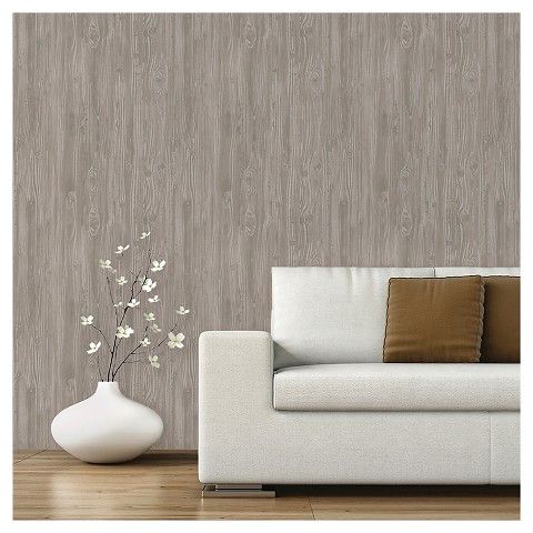 Devine Color L And Stick Wallpaper Textured Driftwood Pattern Devine Color L And Stick Wallpaper Textured Driftwood Pattern Grey