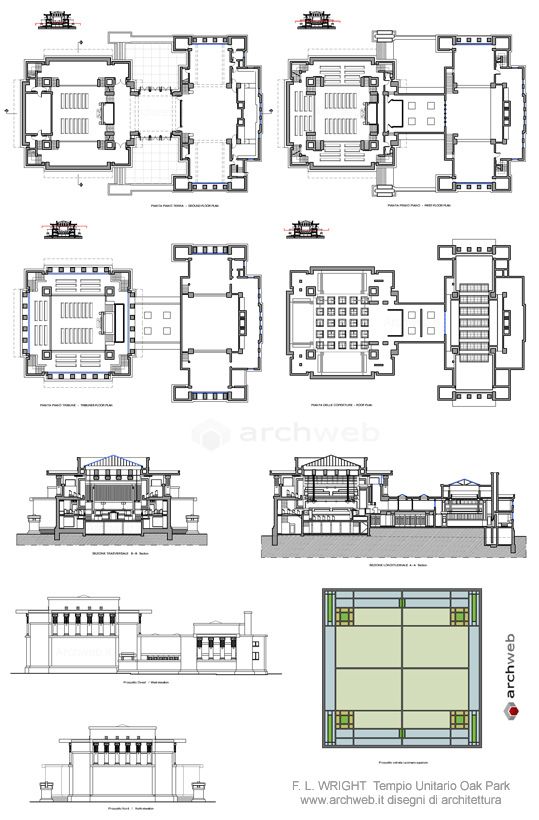 Tempio Unitario Oak Park dwg