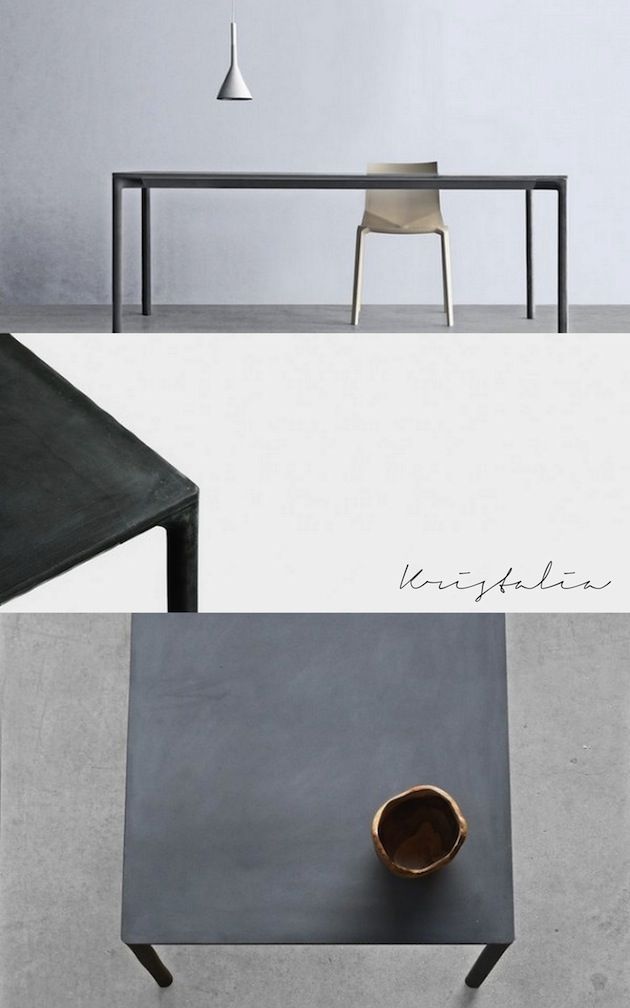 Paolo Lucidi + Luca Pevere / boiacca concrete table