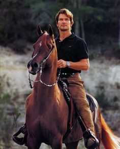 Patrick and Tammen on the cover of the May 1996 issue of Arabian Horse World. Photo by Javan Schaller William Shatner, Dirty Dancing, Beautiful Horses, Beautiful Men, Gorgeous, Lisa Niemi, Stars D'hollywood, Horse World, Famous Faces