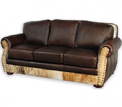 Western Sofa Hair On Hide Bridger Leather Couch American Made Western Sofa Hair On Hide Bridger Leather Couch American Made