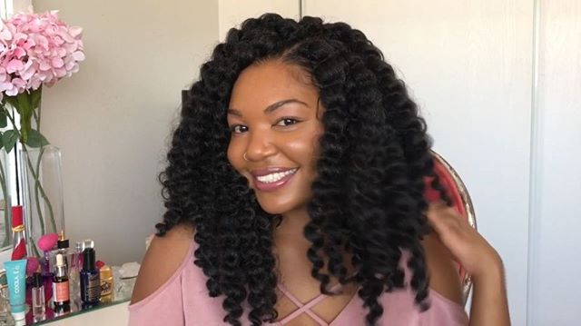 Crochet Braids Using Rastafri Protective Hairstyles Natural Hair Rastafri Flat Twist Curl Crochet Braids Hairstyle Curly