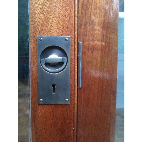 Antique nickel flush handles for sliding or folding doors in 21 ... Antique nickel flush handles for sliding or folding doors in 21 ...