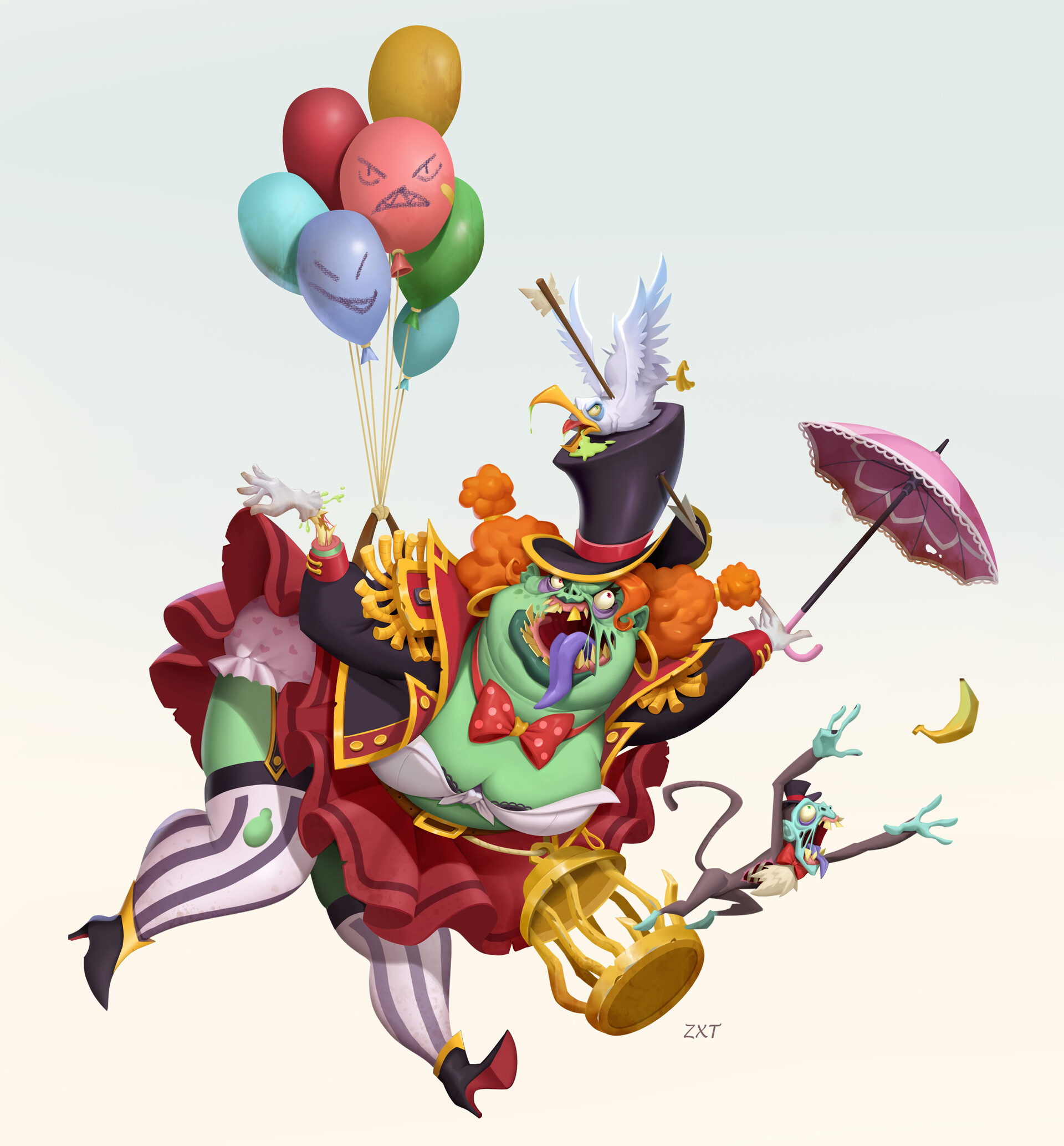 ArtStation ZOMBIE CIRCUS Character Design Circus Characters artstation-zombie-circus-character-design-circus-characters