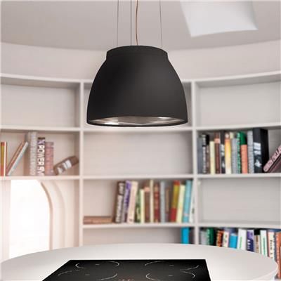 Hotte cuisine Airforce suspendue noire LUNA Ø 45 cm Agencements - hotte de cuisine cm Hotte cuisine Airforce suspendue noire LUNA Ø 45 cm Agencements - hotte de cuisine cm