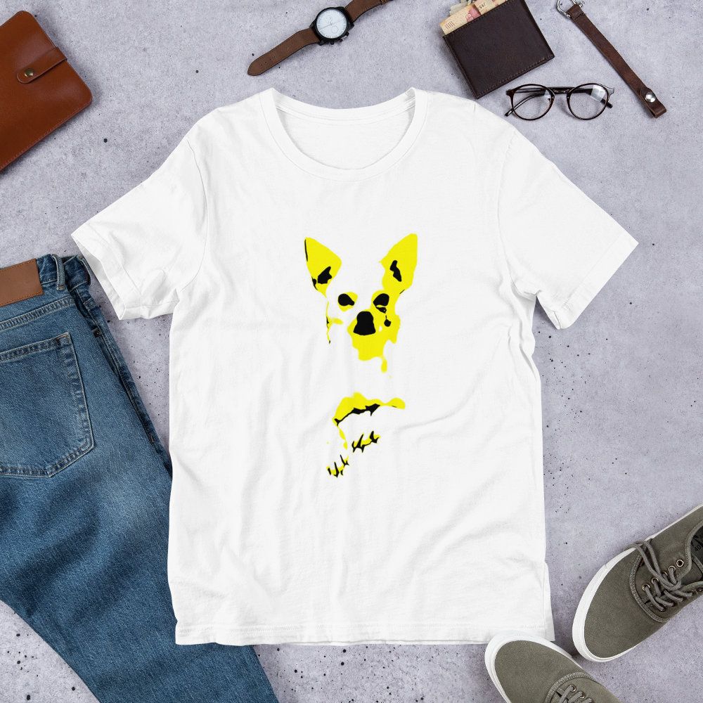 Chihuahua Designer T Shirt Minimal Fashion Mens Tops Cotton Mix Chihuahua Designer T Shirt Minimal Fashion Mens Tops Cotton Mix