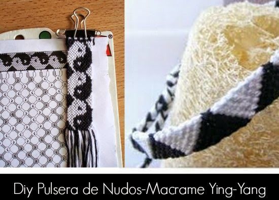Como hacer la Pulsera de Nudos-Macrame Ying-Yang