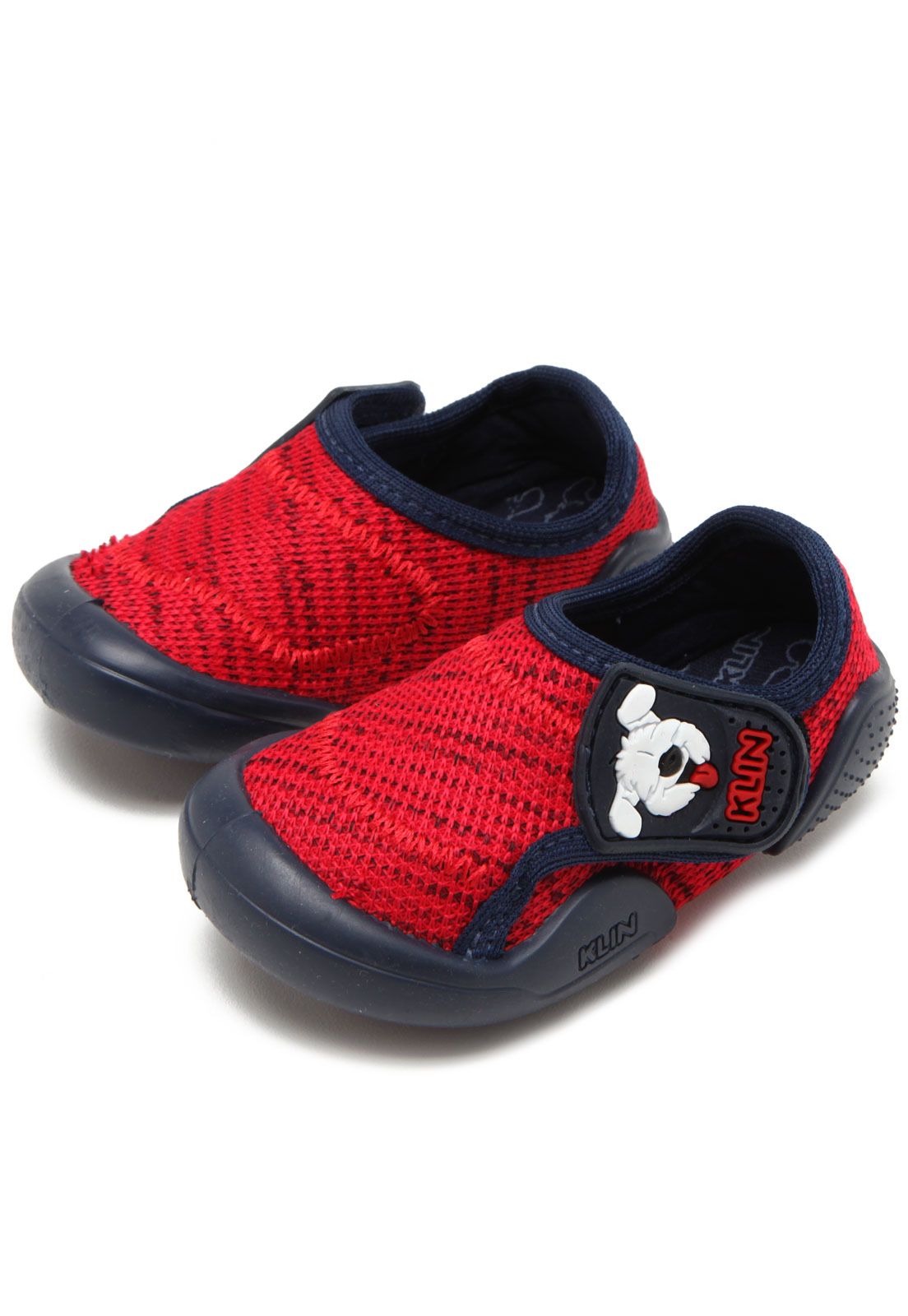 Tênis Klin New Confort Vermelho/Azul-Marinho | Azul marinho, Vans classic slip on, Tenis