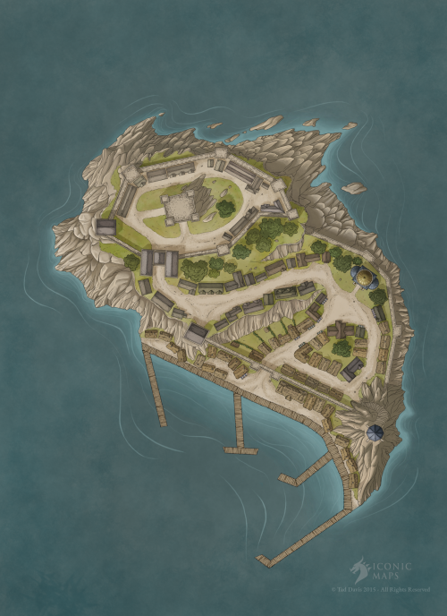 Island Keep — Shop Iconic Maps Fantasy City Map Fantasy World Map