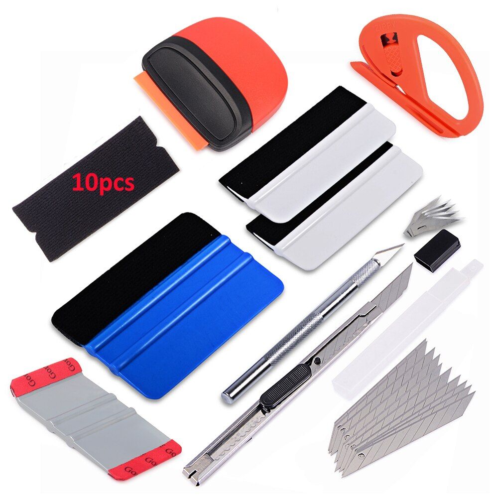New 8 In 1 Window Tint Tools Kit For Vinyl Film Tinting Squeegee Multicolor Car Window Tint Tools Kit For Diy Practical