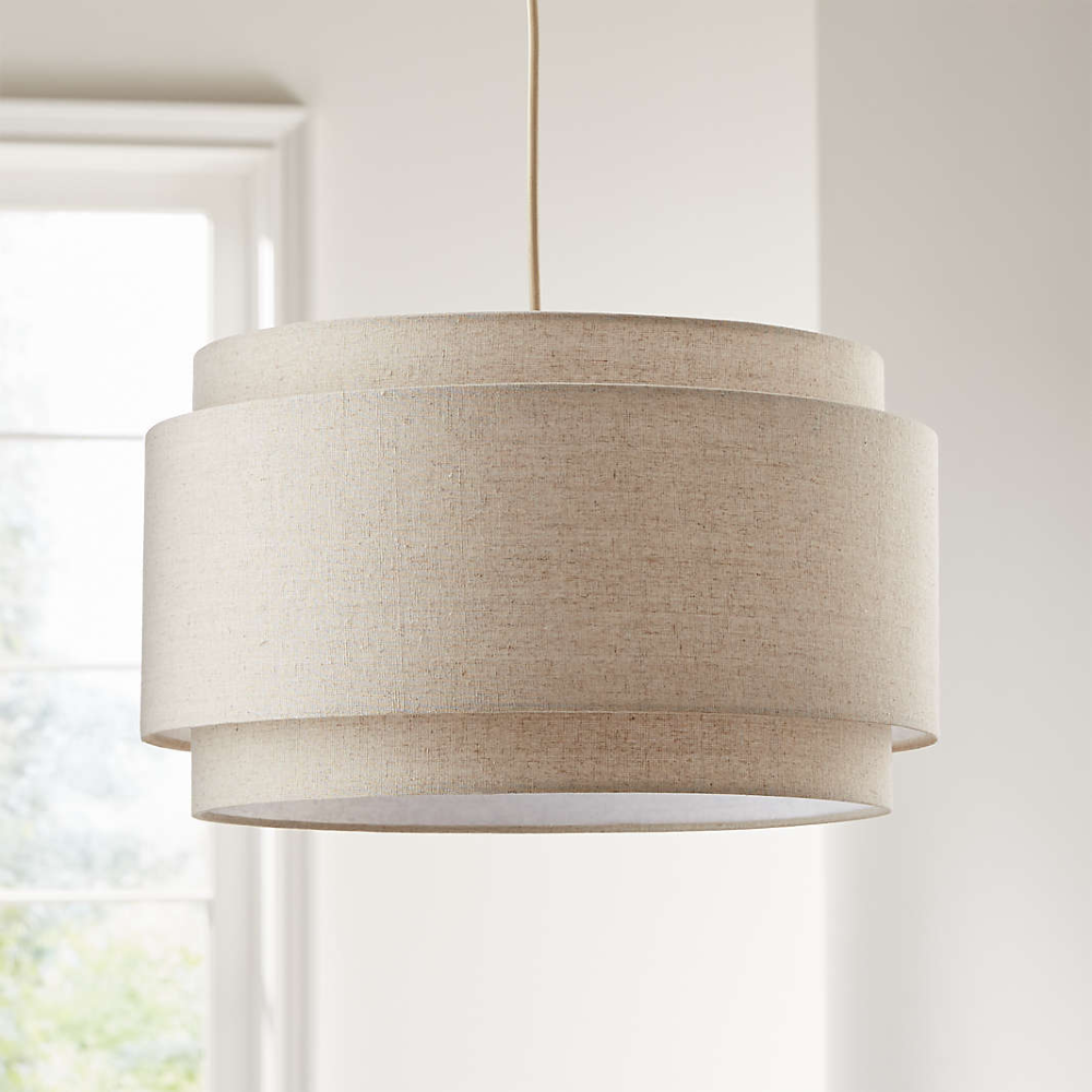 Pendant Lighting | Crate and Barrel in 2020 | Drum pendant lighting