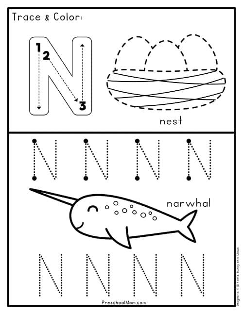 Uppercase Tracing Letter Worksheets