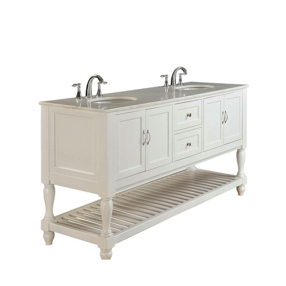 Direct vanity sink Mission Turnleg 9 in. Double Vanity in Pearl Direct vanity sink Mission Turnleg 9 in. Double Vanity in Pearl