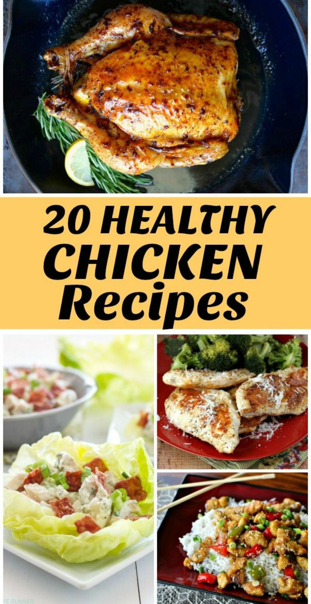 20 Healthy Chicken Dinner Recipes To Try This Year In 2021 Chicken Dinner Recipes Healthy Chicken Dinner Healthy Dinner Recipes Chicken