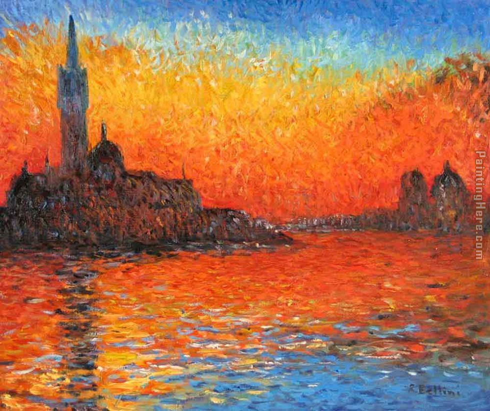 San Giorgio Maggiore At Dusk Print Tyres2c She Gazed Sleepily At A Print Of One Her Favorite Paintings San Giorgio Maggiore Dusk Coloring Page