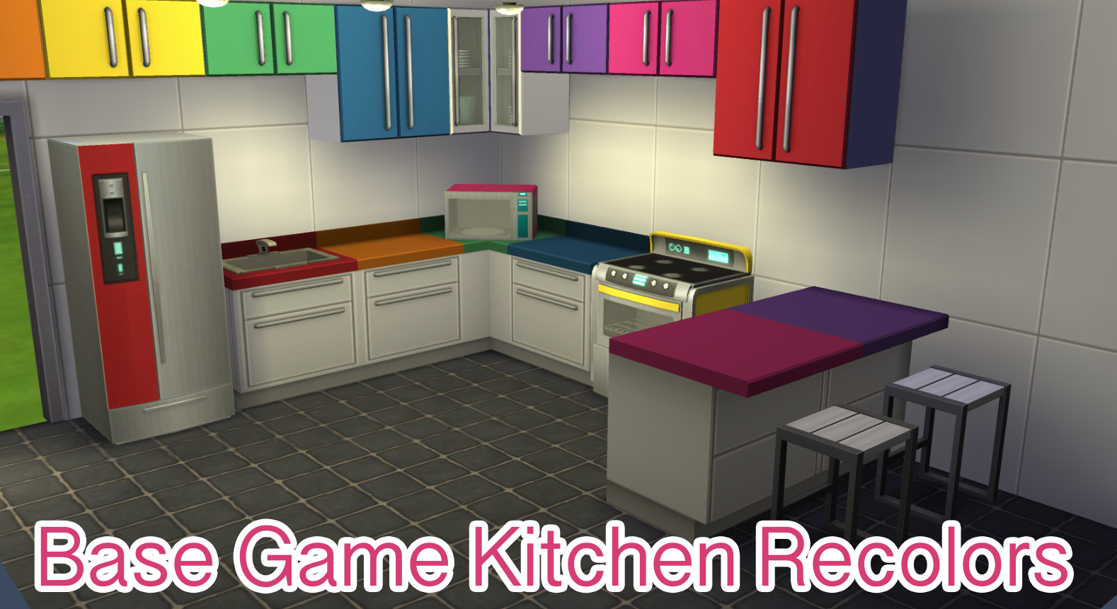 how to make a corner kitchen cabinet sims 4 base kitchen rainbow recolors rainbowsparklessims how to make a corner kitchen cabinet sims 4 base kitchen rainbow recolors rainbowsparklessims