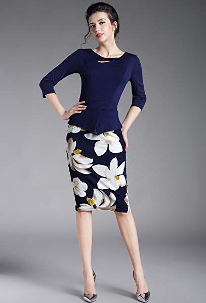 : HOMEYEE - Dresses / Women: Clothing Homeyee womens elegant chic bodycon formal dress b288 verona