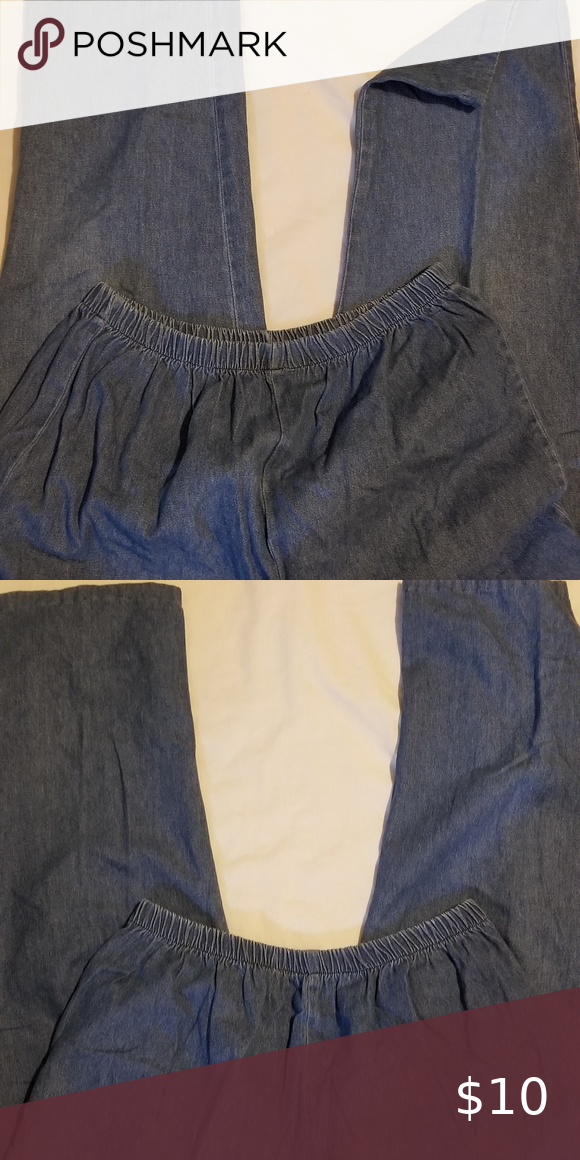 Elastic waist jeans. Elastic waist jeans.