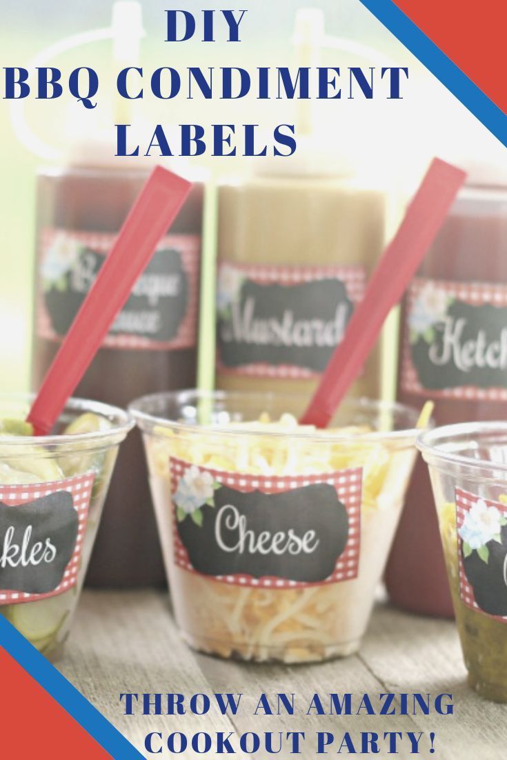 Add these Free Printable BBQ Condiment Labels to your BBQ Party Food Add these Free Printable BBQ Condiment Labels to your BBQ Party Food