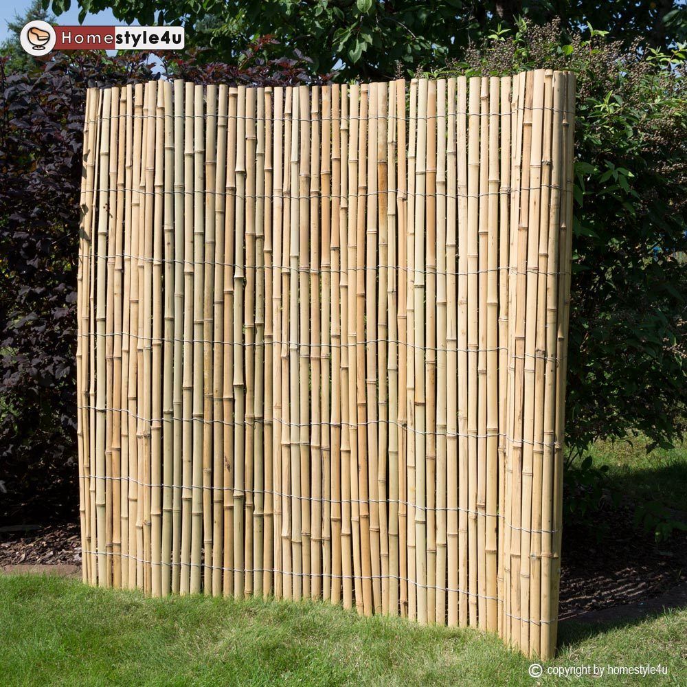Bambuszaun Sichtschutz Holzzaun Bambusmatte Gartenzaun