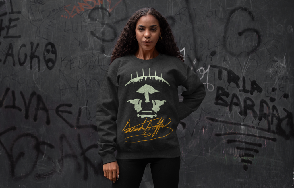 Big Glow L.O.K Crewneck Sweatshirt Crew Neck Sweatshirt, Graphic Sweatshirt, Lycra Spandex, Streetwear Fashion, Outfit Of The Day, Autumn Fashion, Street Wear, Street Style, Stylish