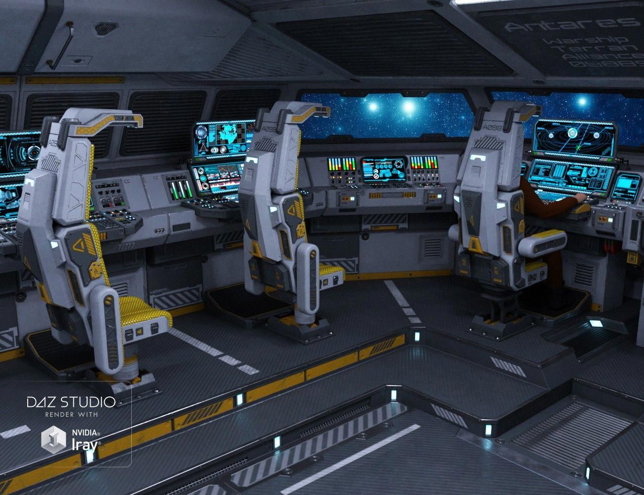 Sci Fi Cockpit Interior 3d Models And 3d Software By Daz 3d
