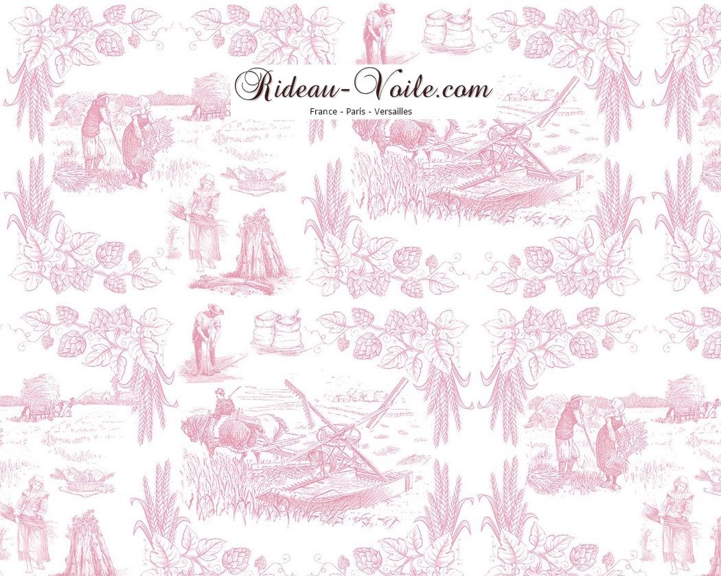 Téléchargement gratuit Images Tissu Metre Motifs Style Toile De Jouy Tissu Toile De Jouy Rose actualisé par
