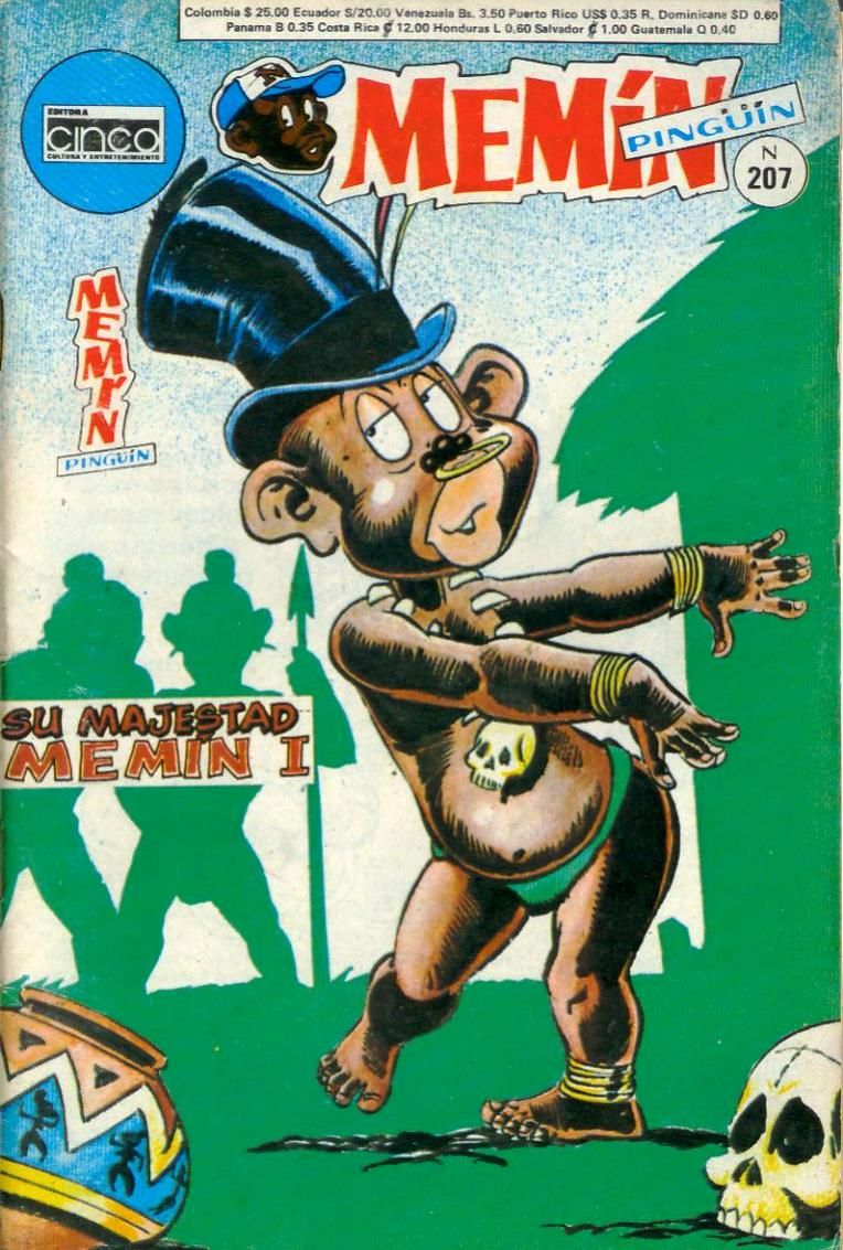 Mexico Comic Sonrisas Memin Pingüin Ed. Cinco (206 al 210