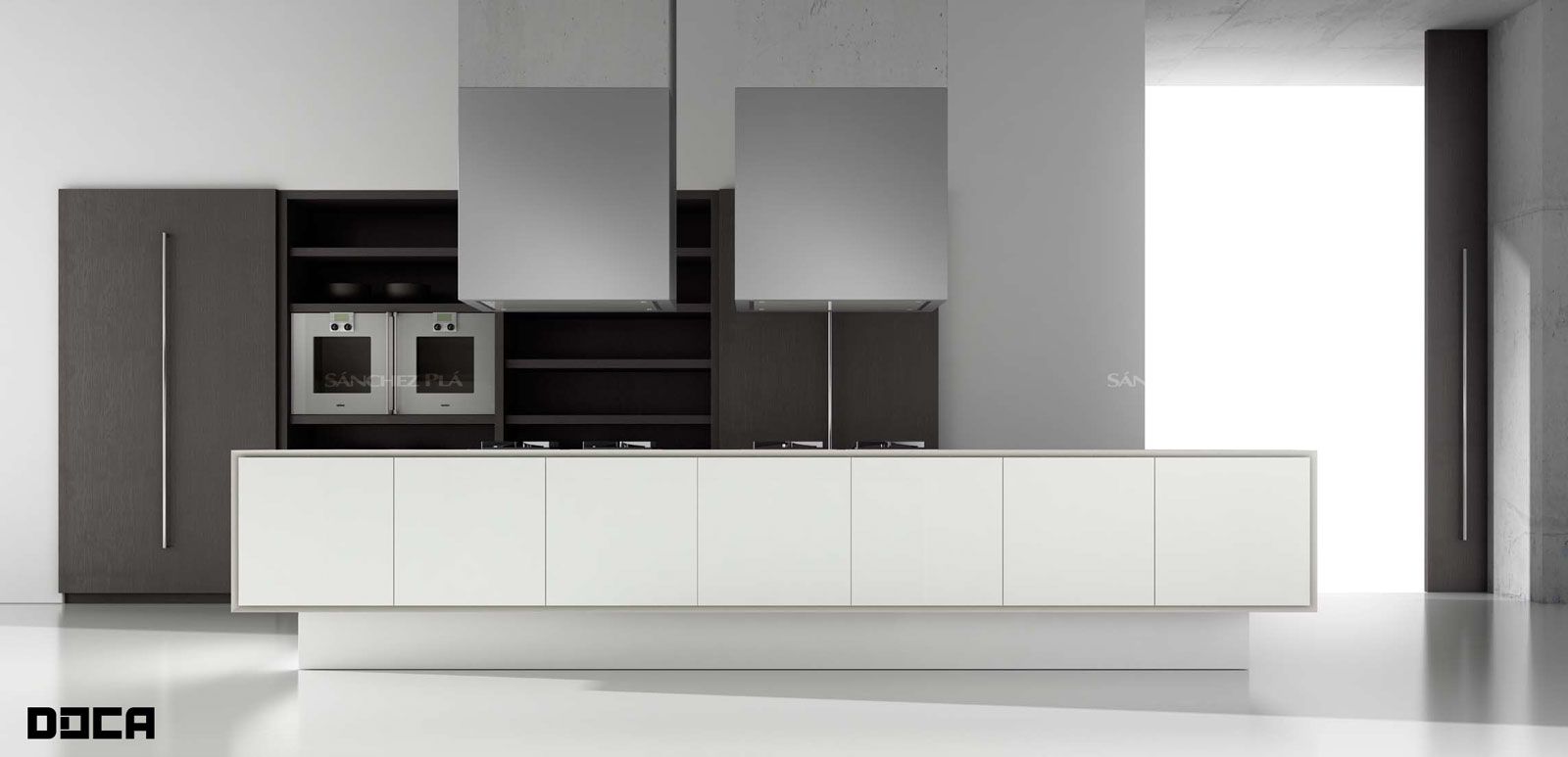 Mueble de cocina de puertas acrílicas pintadas Ecopal de Doca Mueble de cocina de puertas acrílicas pintadas Ecopal de Doca