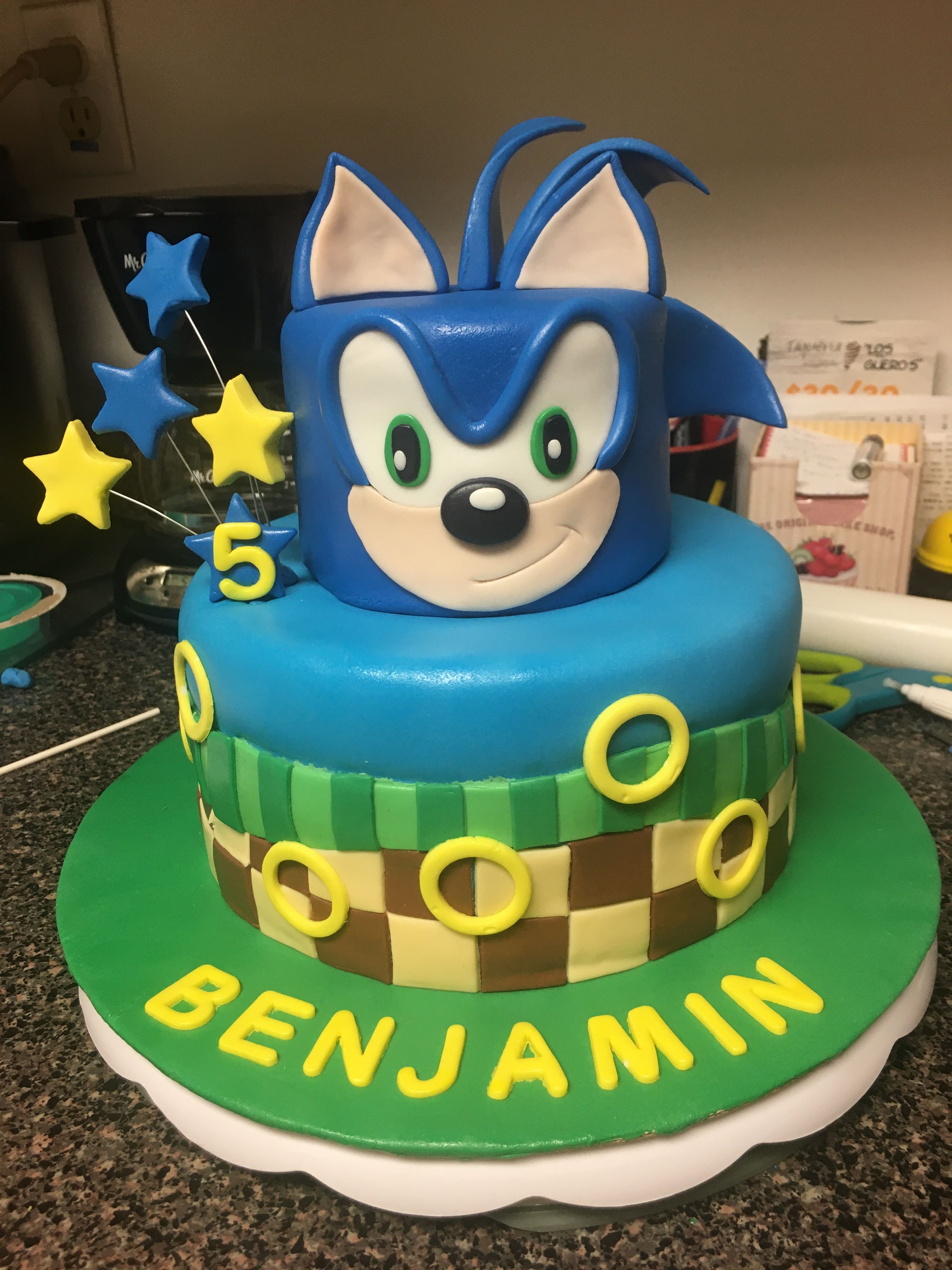 Sonic cake Sonic cake, Sonic the hedgehog cake, Sonic party