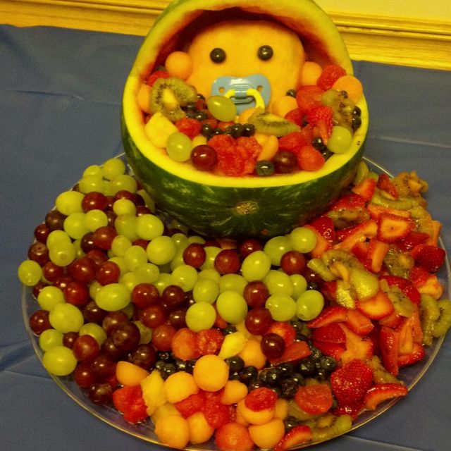 Baby shower fruit platter